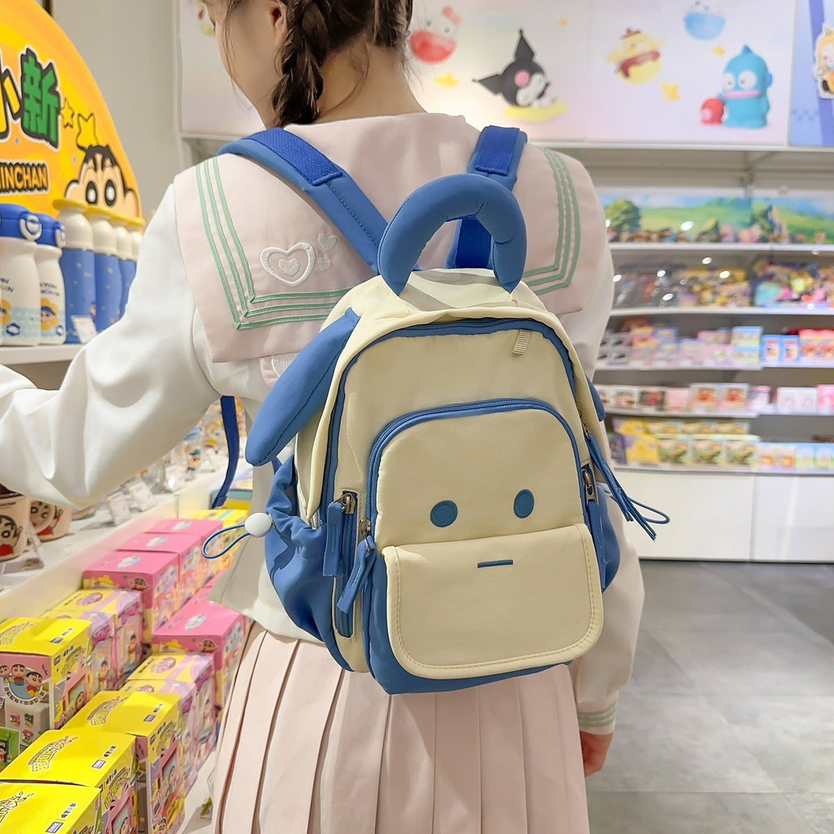 Cute Cartoon Animal-Themed Backpack LoungeYard — product view 2