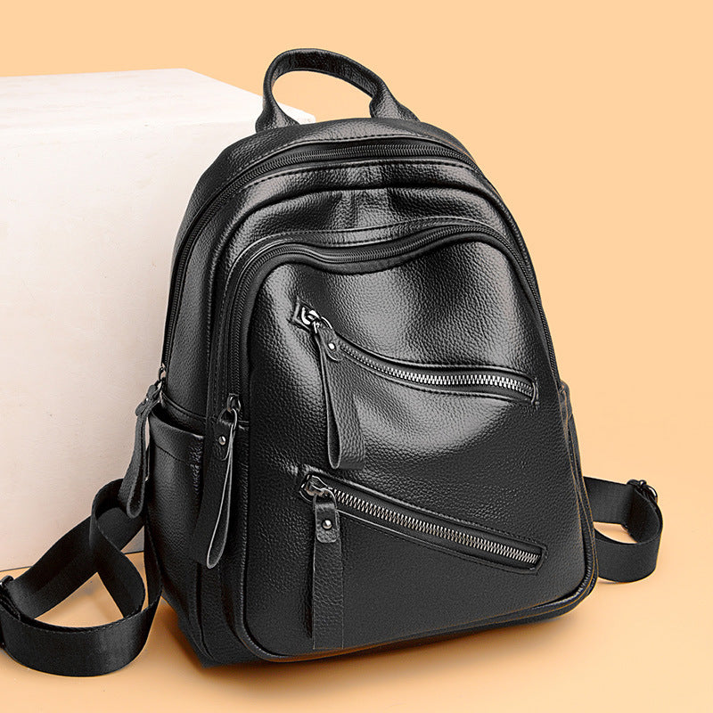 Fashionable Leather Backpack LoungeYard — product view 1