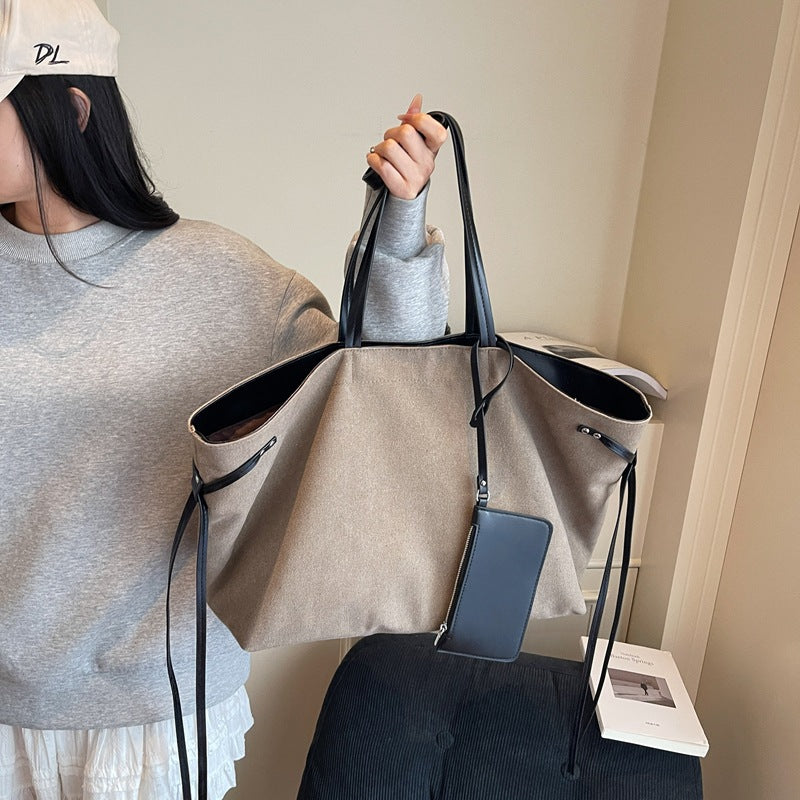 Spacious Canvas Tote Bag LoungeYard — product view 7