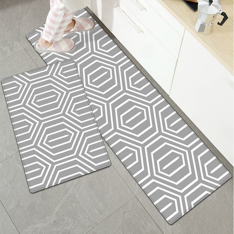 Artistic Geometric Pattern Area Mat Set Bowlift — product view 1