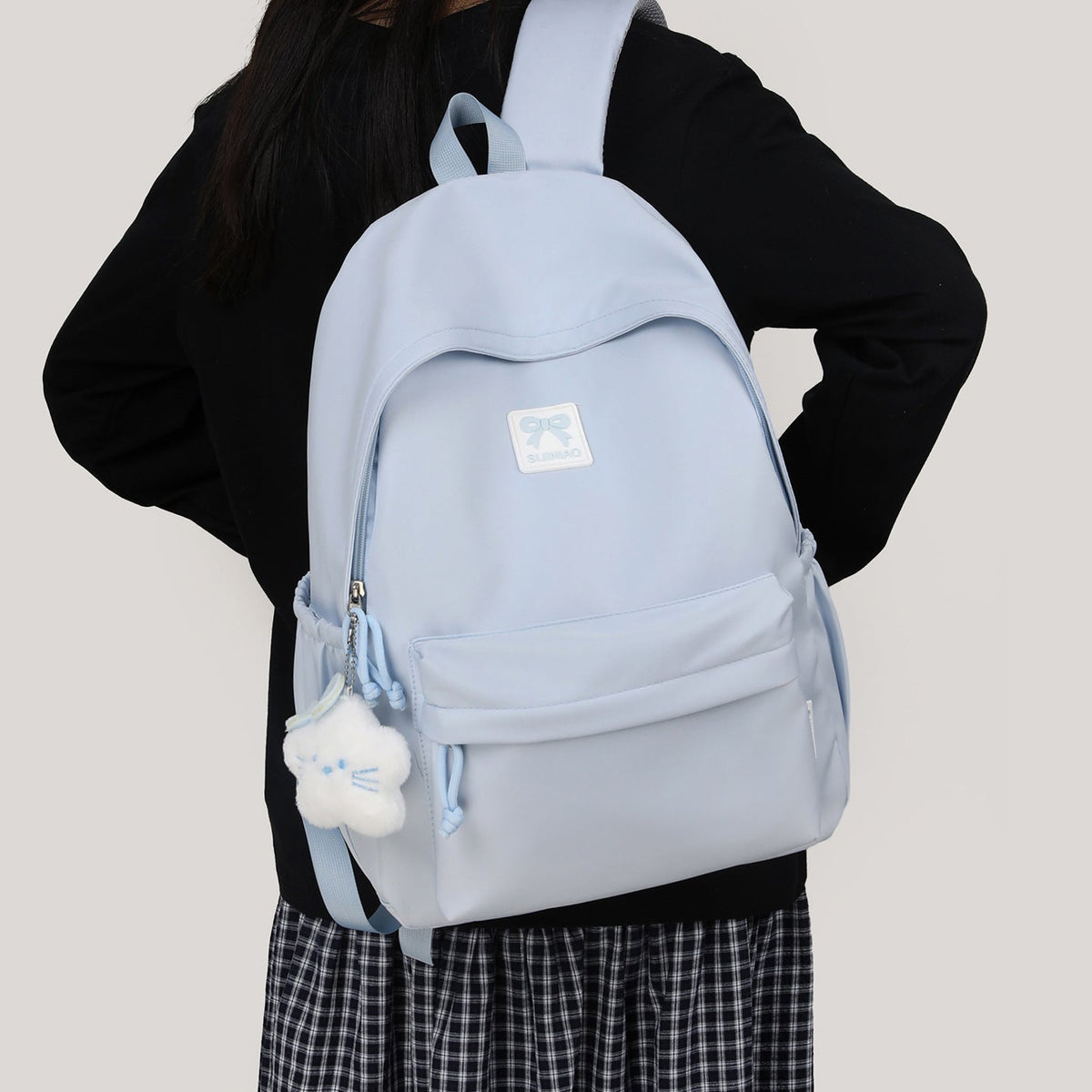 Cute Plush Cat-Themed Backpack LoungeYard — product view 1