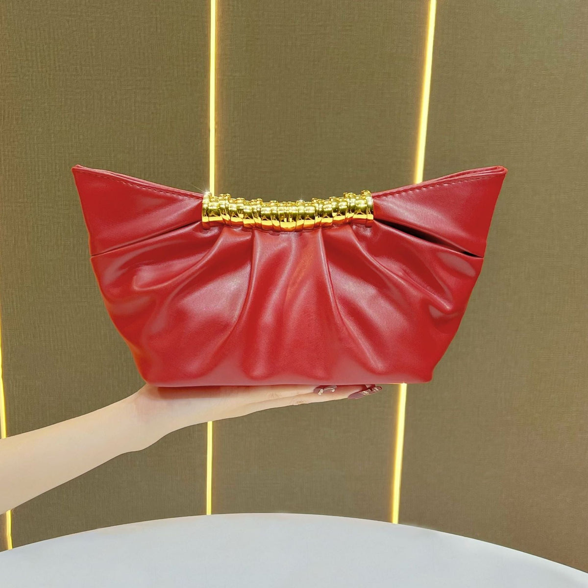 Stylish Pleated Handheld Handbag — product view 6