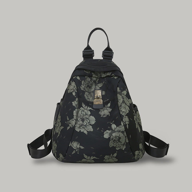 Floral Patterned Casual Daypack LoungeYard — product view 4