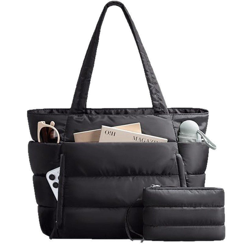 Fashionable everyday tote bag with multiple storage LoungeYard — product view 1