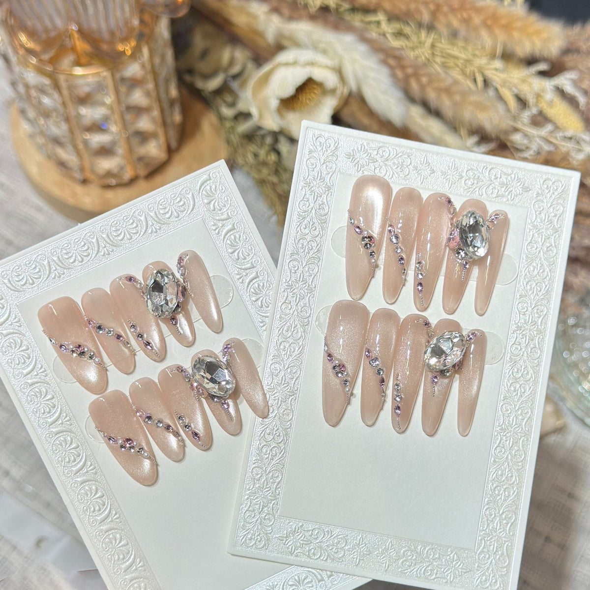 Luxury Rhinestone-Accented Press-On Nail Set — product view 6