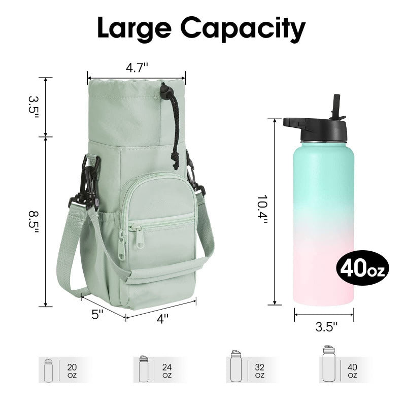 Multifunctional Water Bottle Shoulder Bag LoungeYard — product view 3