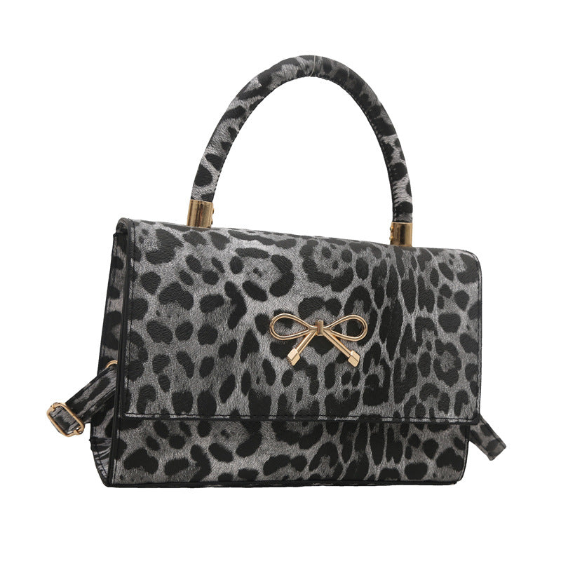 Stylish Animal Print Top Handle Handbag LoungeYard — product view 5
