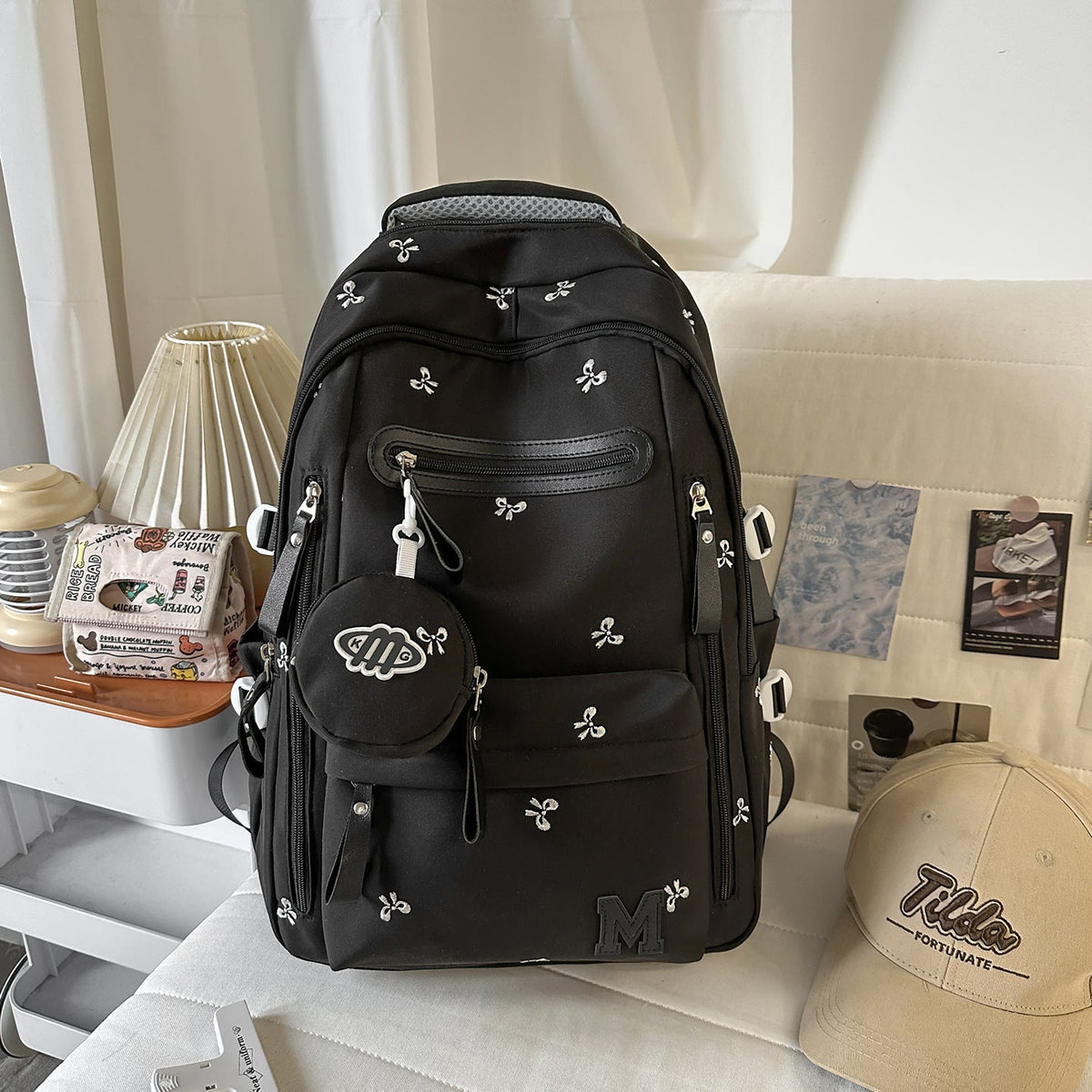 Stylish Multi-Pocket School Backpack LoungeYard — product view 5