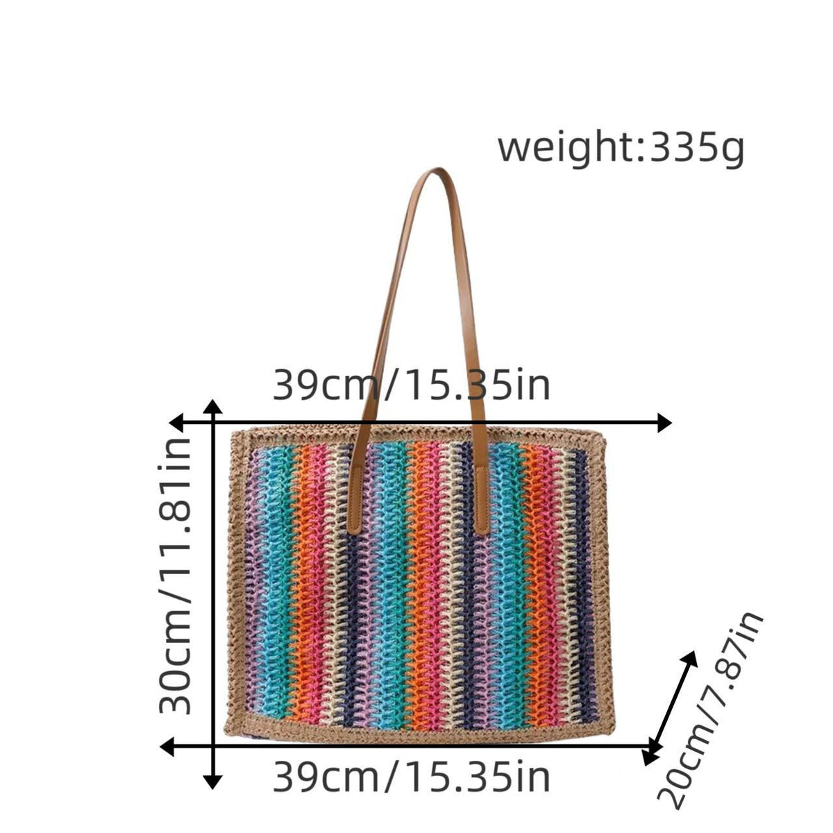Multifunctional Bast Beach Bag LoungeYard — product view 6