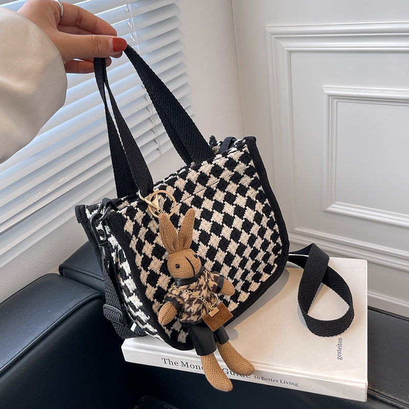 Checkerboard Pattern Handbag — product view 1