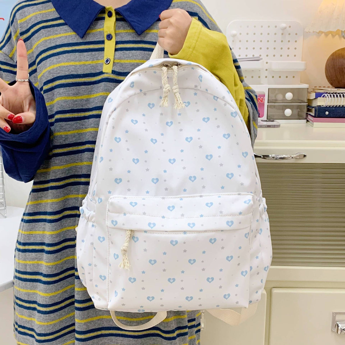 Cute Patterned Backpack LoungeYard — product view 3