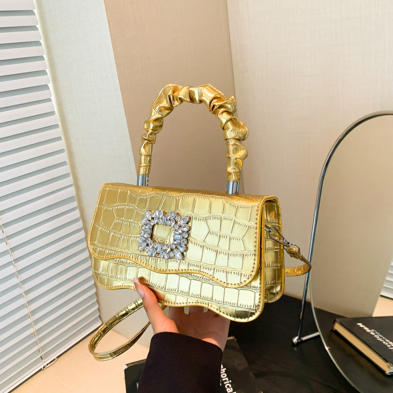 Glamorous Crocodile Texture Evening Handbag LoungeYard — product view 2