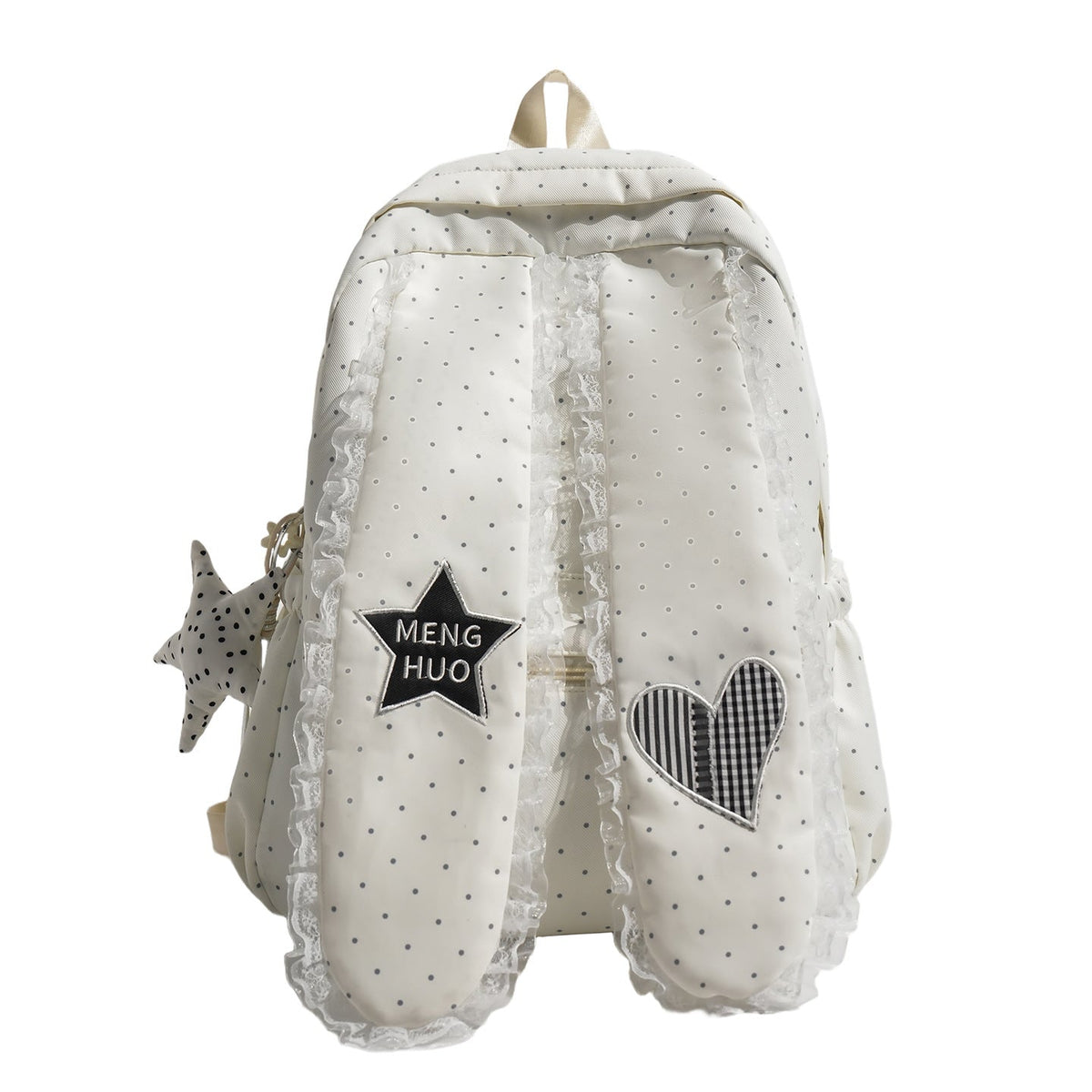 Playful Decorative Patchwork Backpack LoungeYard — product view 5