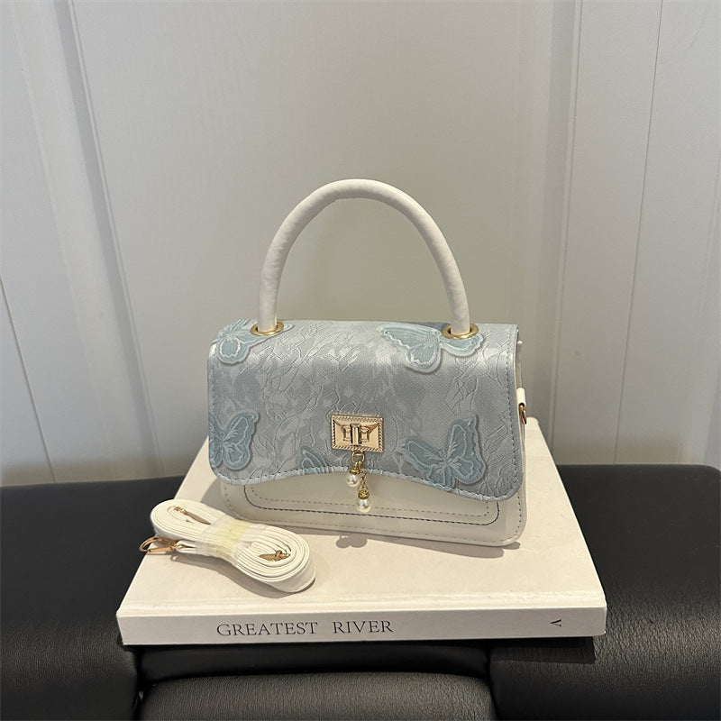 Elegant Floral Patterned Evening Handbag — product view 2