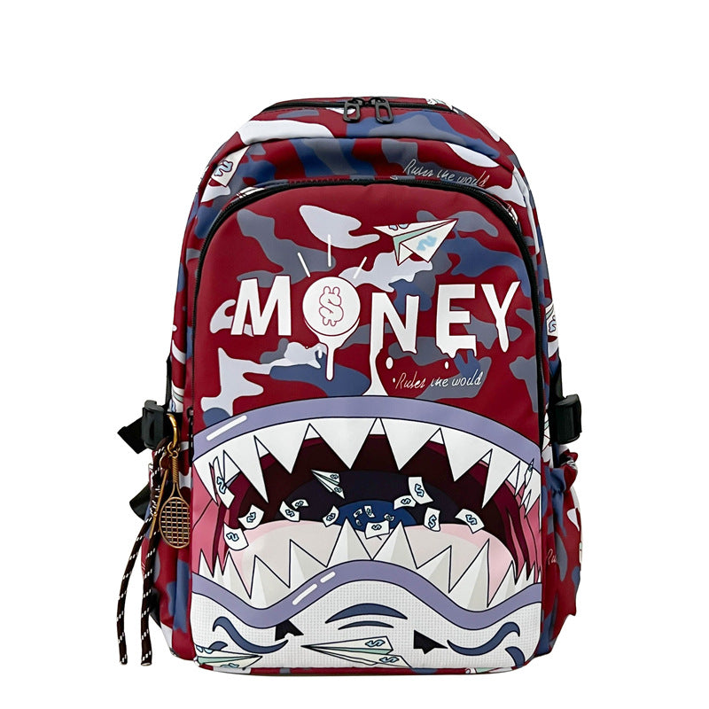 Creative Cartoon Shark Backpack — product view 2