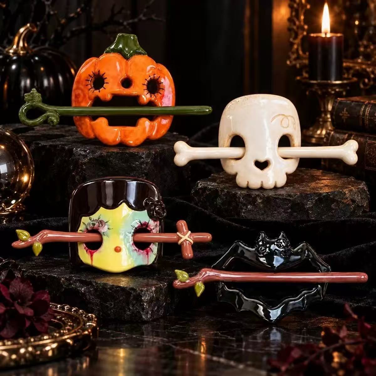 Decorative chopstick holder in bat design LoungeYard — product view 1