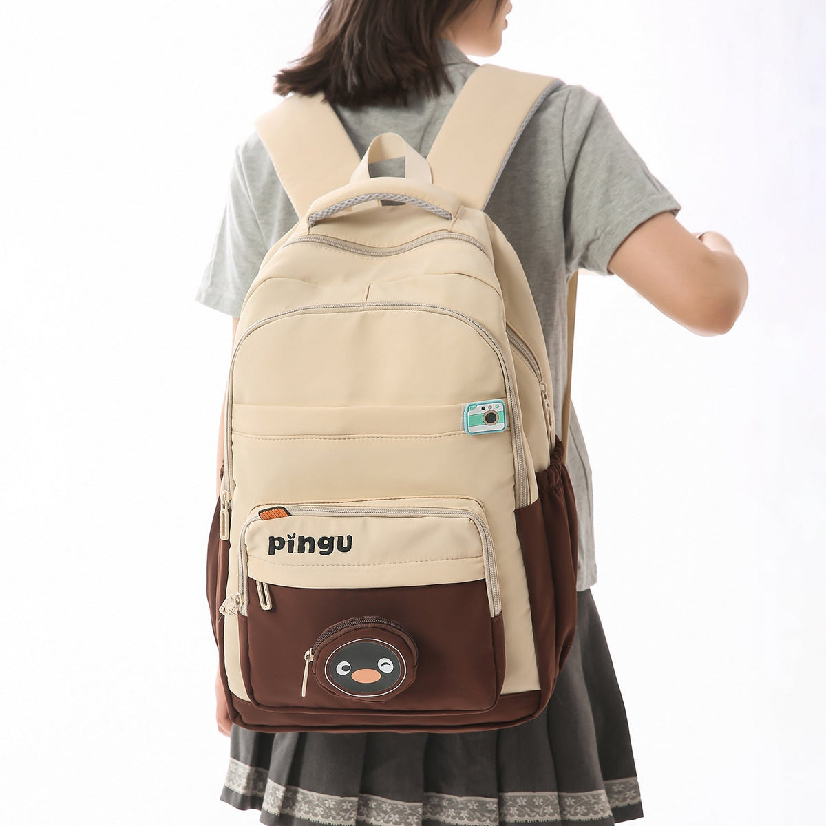 Cute Cartoon-Themed School Backpack LoungeYard — product view 2