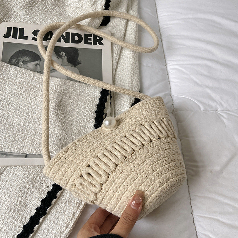 Playful Crossbody Bag Made of Braided Material LoungeYard — product view 7