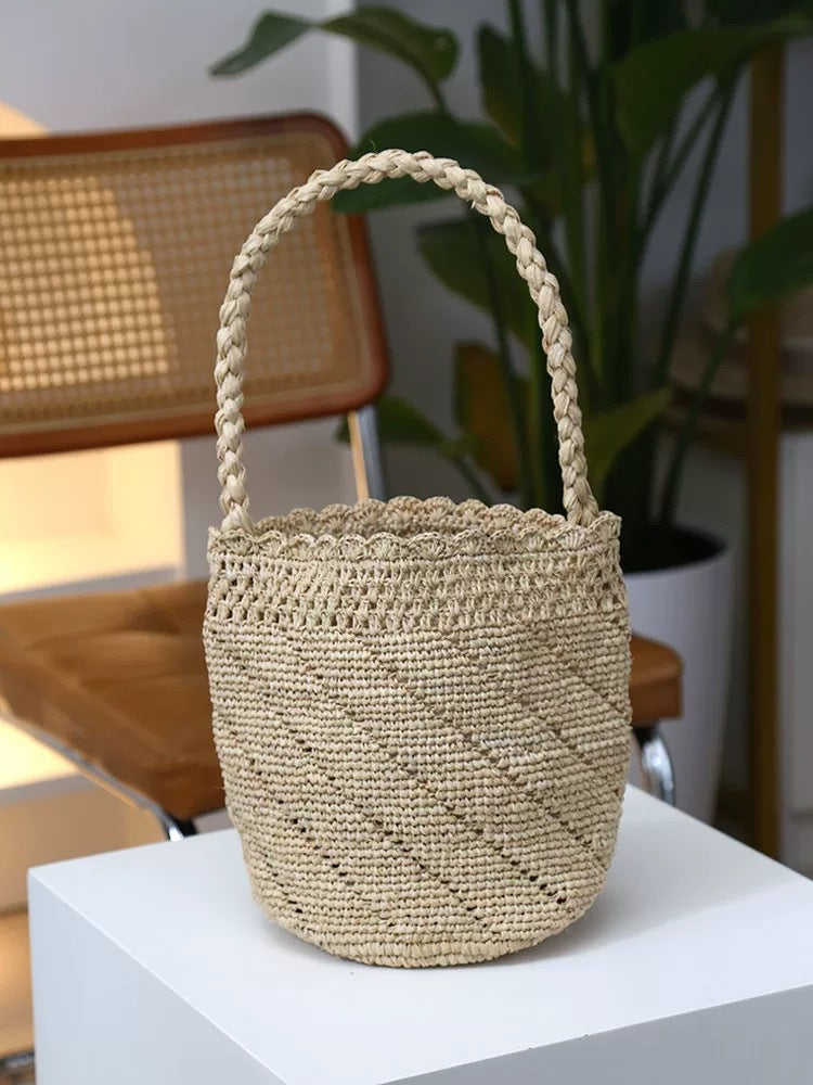 Hand-knotted basket bag LoungeYard — product view 6