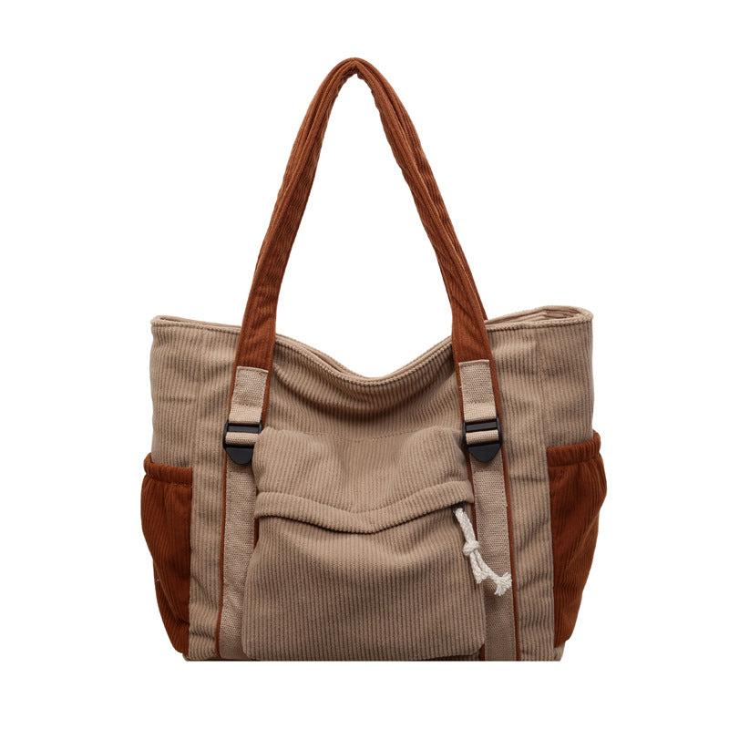 Stylish Corduroy Tote Bag — product view 4