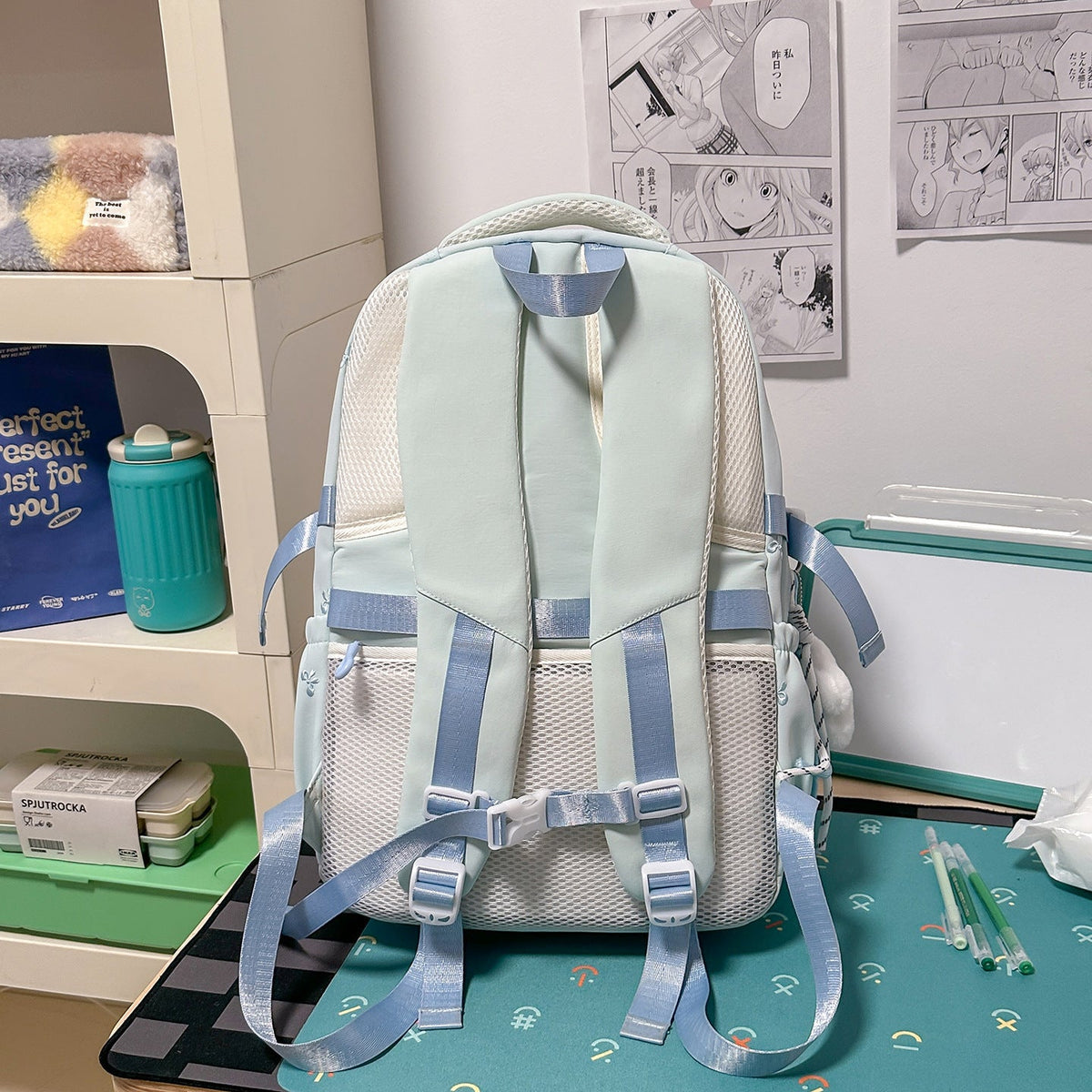 Floral Embroidered Backpack LoungeYard — product view 3