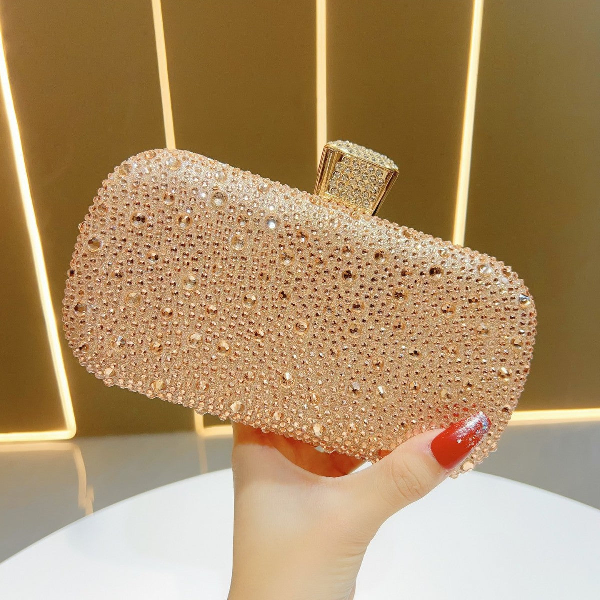 Crystal-Studded Clutch Purse — product view 6