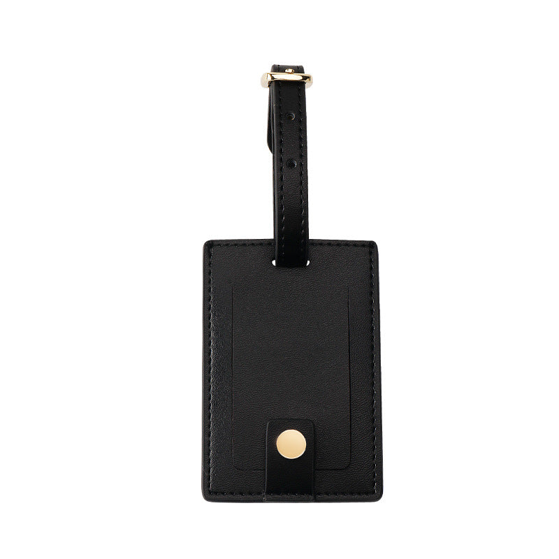 Premium Leather Luggage Tag LoungeYard — product view 5