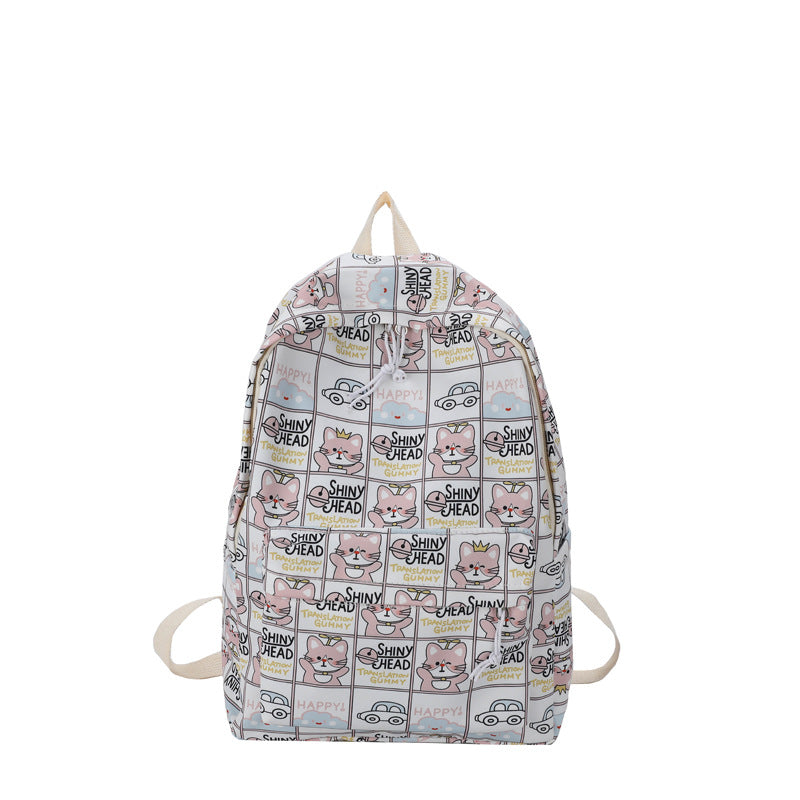 Cartoon Patterned Backpack LoungeYard — product view 5
