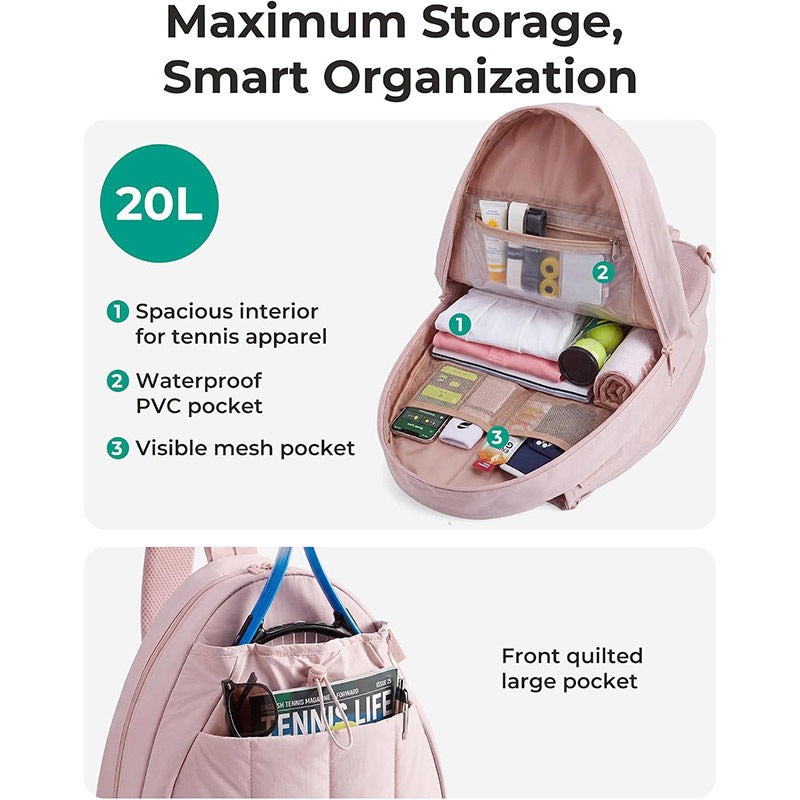 Tennis Racket Backpack LoungeYard — product view 2