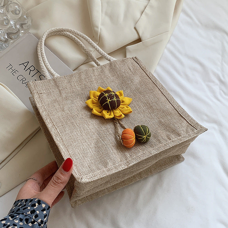 Decorative Floral Accent Handbag — product view 6