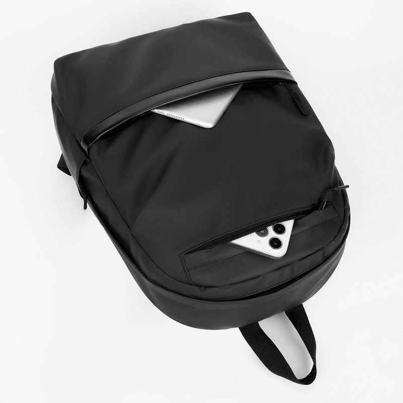 Stylish laptop backpack with protective compartments LoungeYard — product view 2