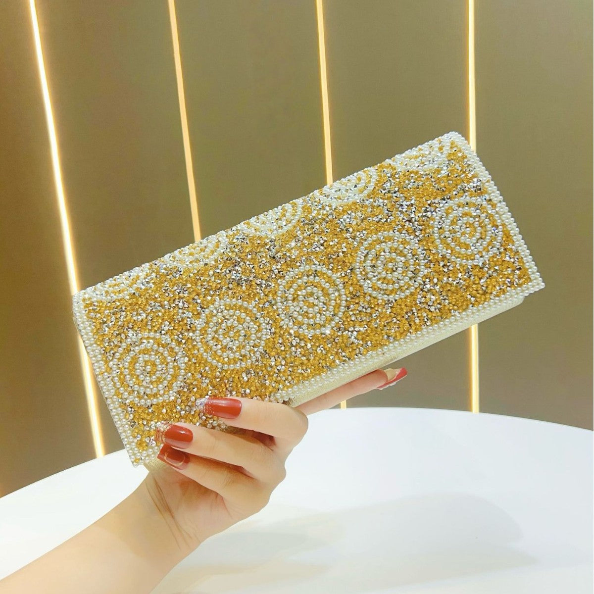 Beaded Evening Clutch — product view 1