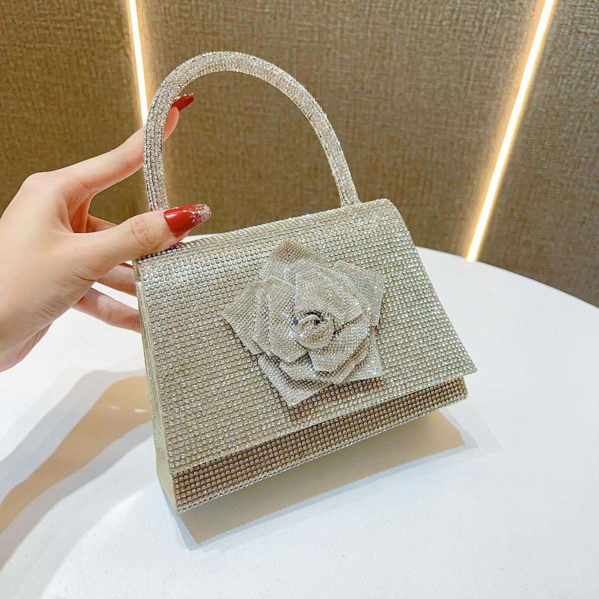 Decorative Satin Evening Handbag — product view 7