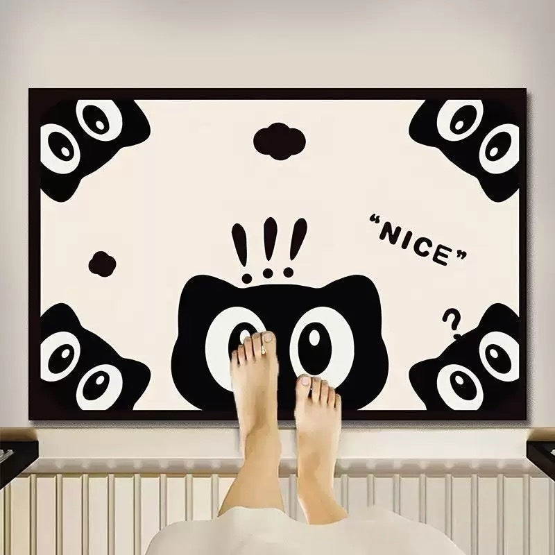 Cute Cat Face Bath Mat — product view 3