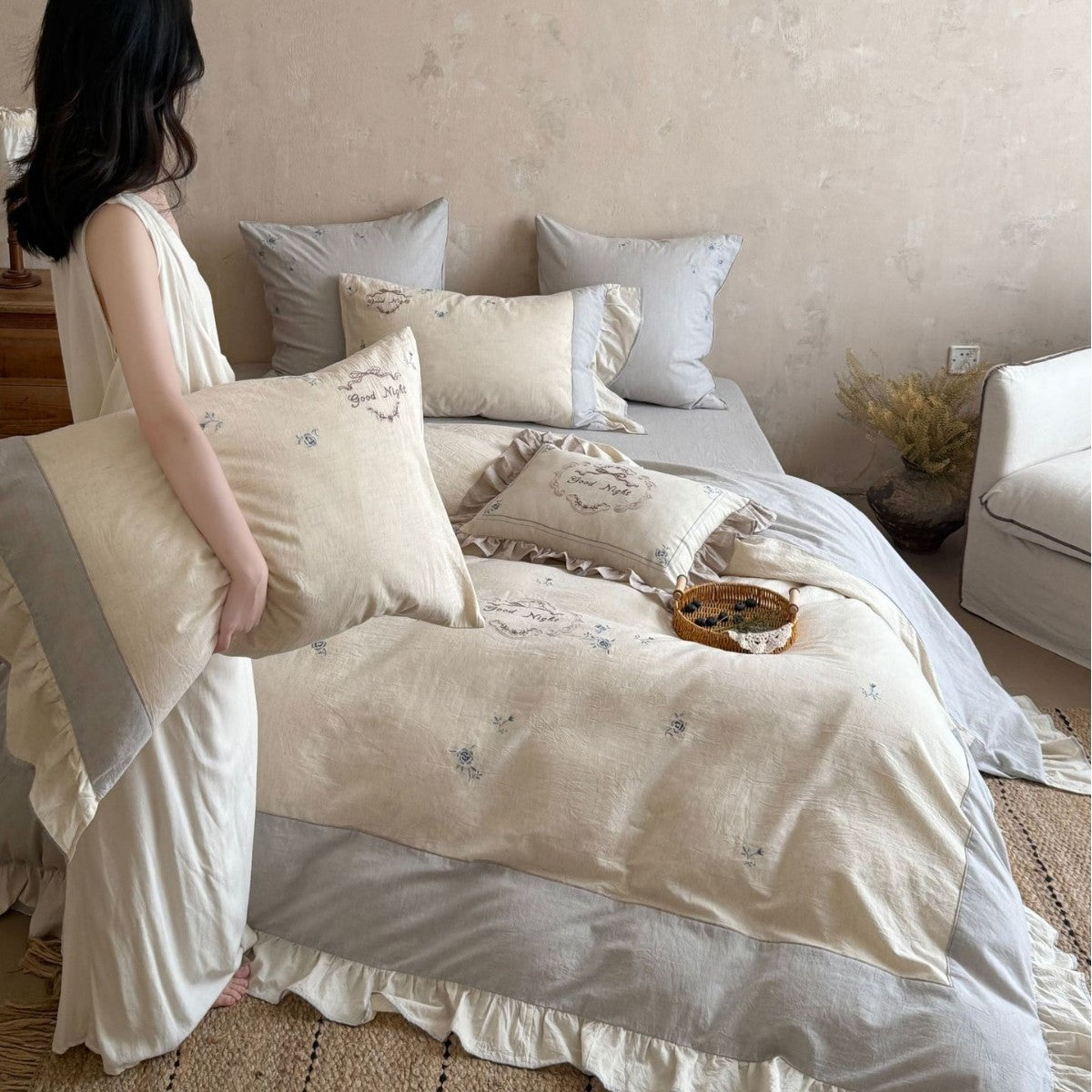 Linen bedding set — product view 3