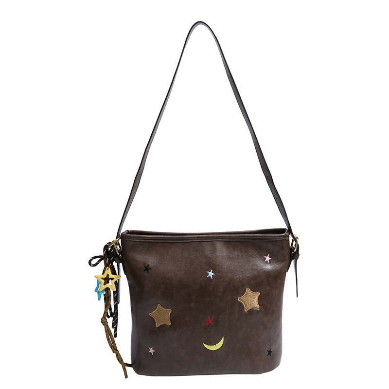 Shoulder bag with charming applications LoungeYard — product view 7