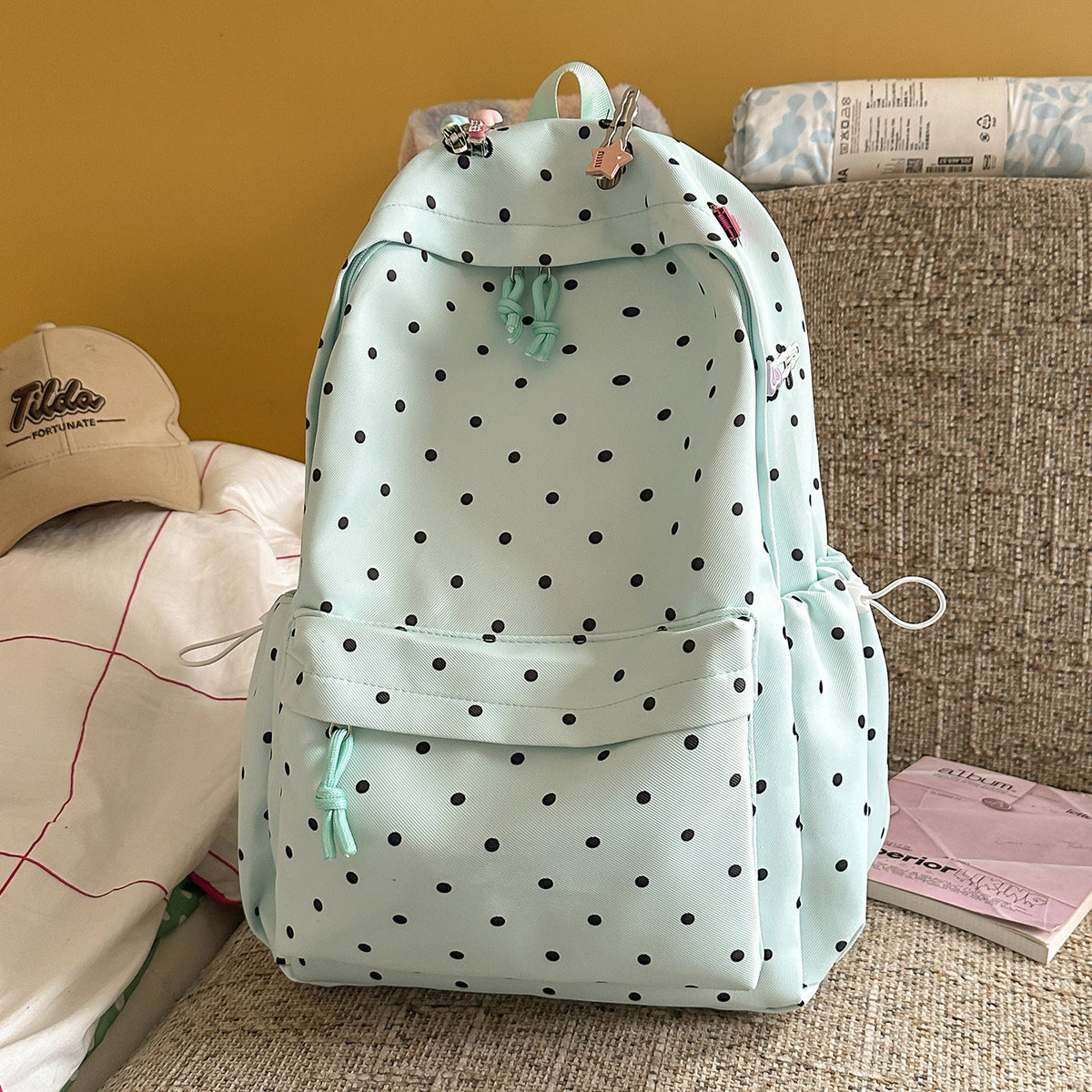 Polka Dot Lightweight Backpack LoungeYard — product view 7