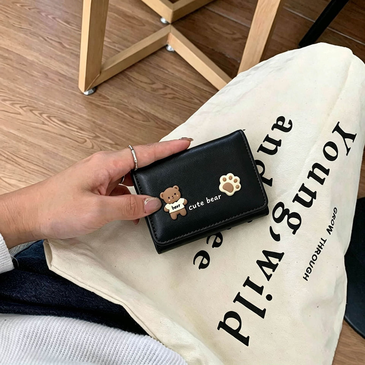 Adorable Bear-Themed Card Wallet — product view 4