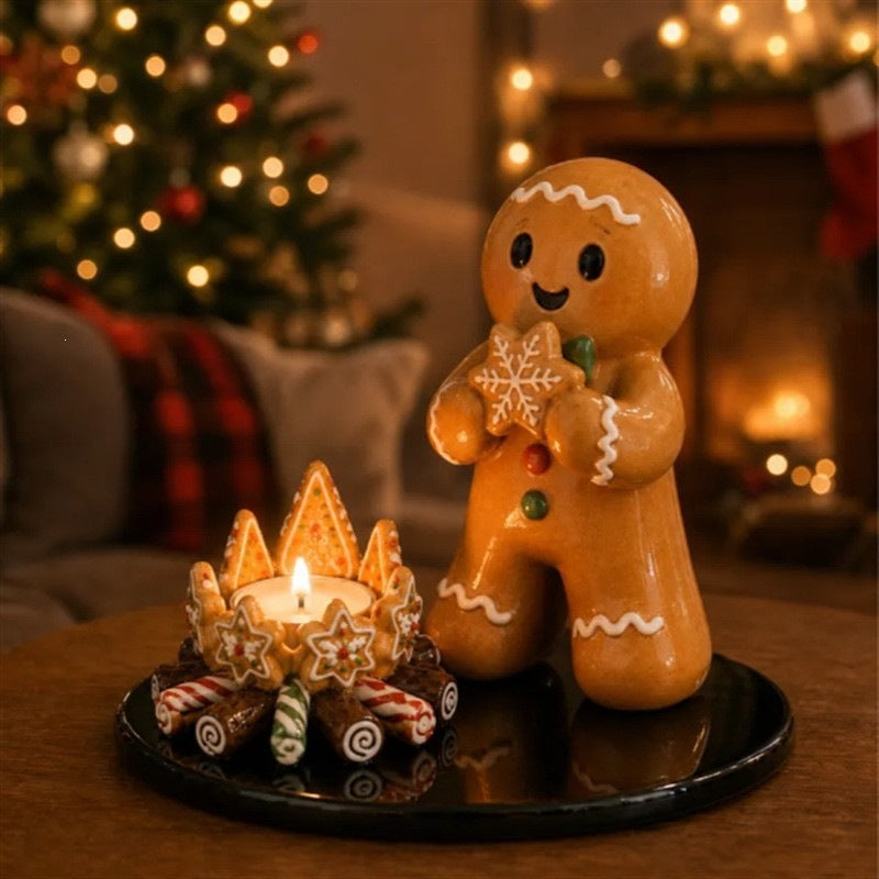 Decorative Christmas Santa Figurine Bowlift — product view 2