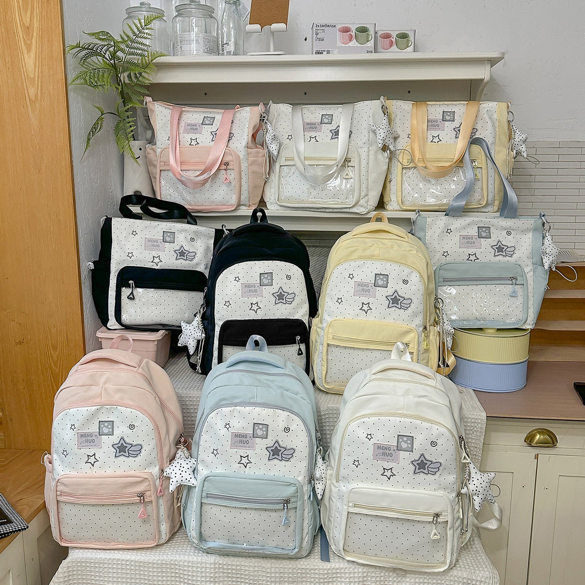 Playful Decorative Graphic Backpack LoungeYard — product view 4