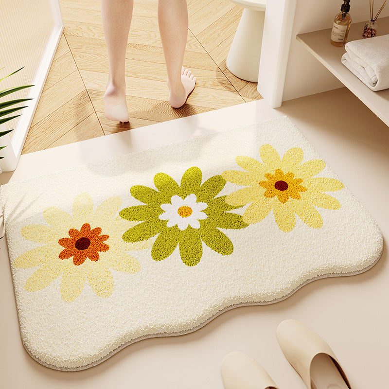 Soft Textured Bathroom Rug LoungeYard — product view 6