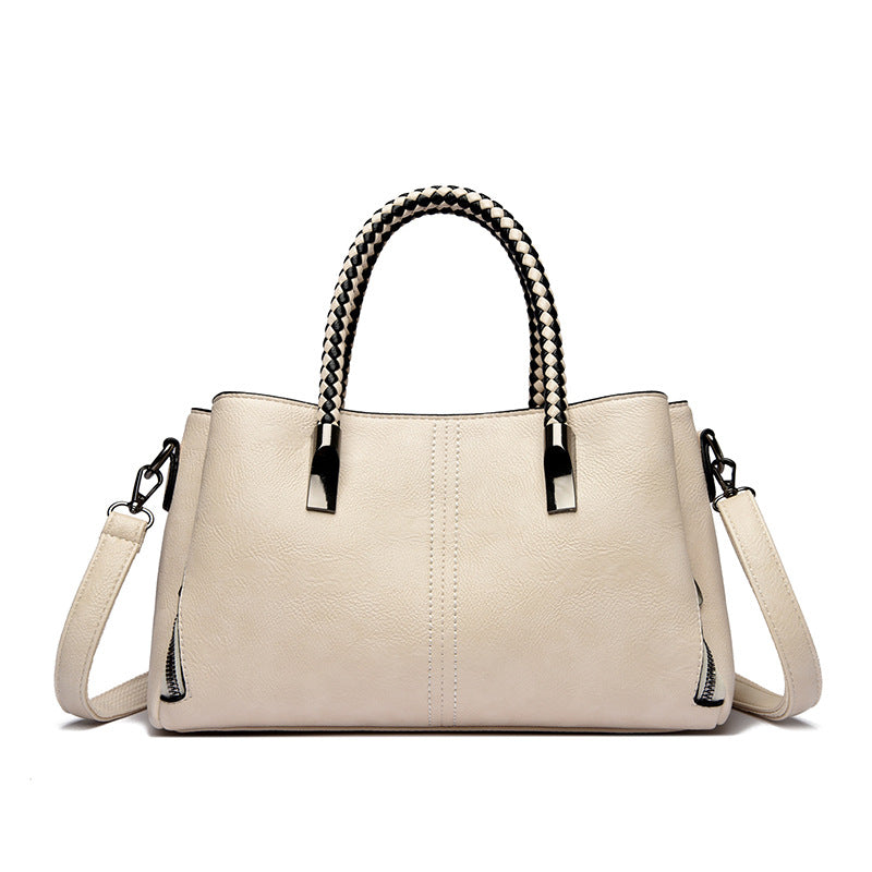 Elegant Braided Handle Handbag LoungeYard — product view 3