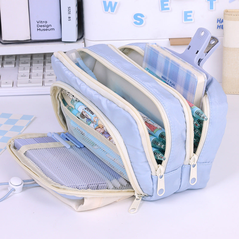 Multifunctional Cosmetic Pouch With Multiple Compartments And Practical Zipper LoungeYard — product view 4