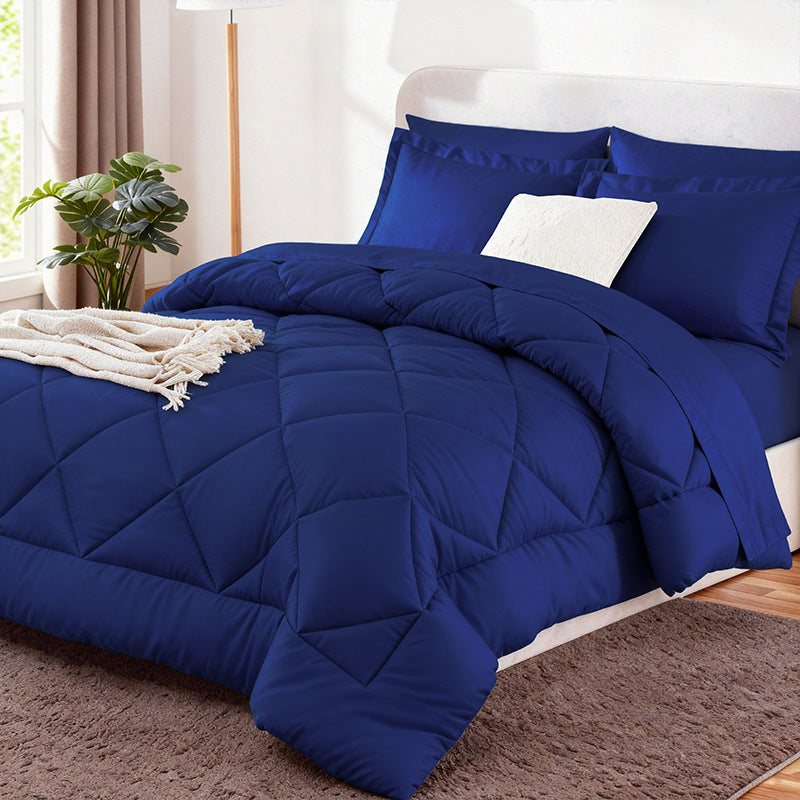 Luxurious Diamond Quilted Comforter Set LoungeYard — product view 6