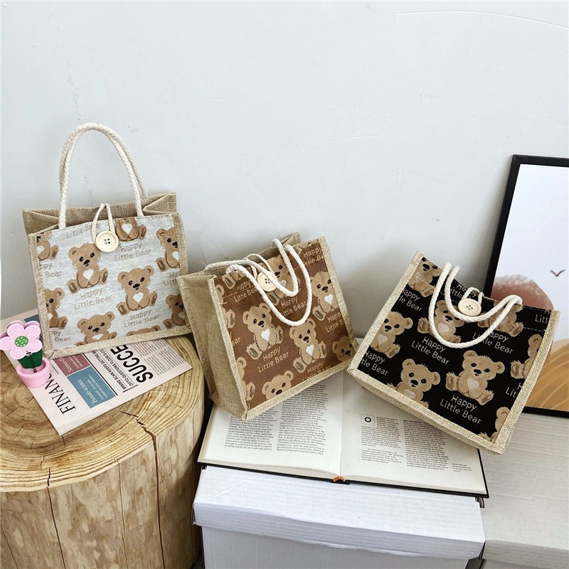Shoulder bag with sweet bear motif LoungeYard — product view 4