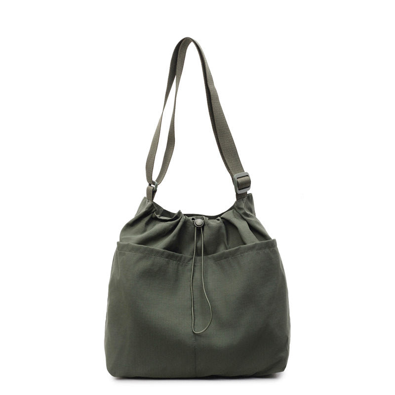 Drawstring Closure Utility Shoulder Bag — product view 4