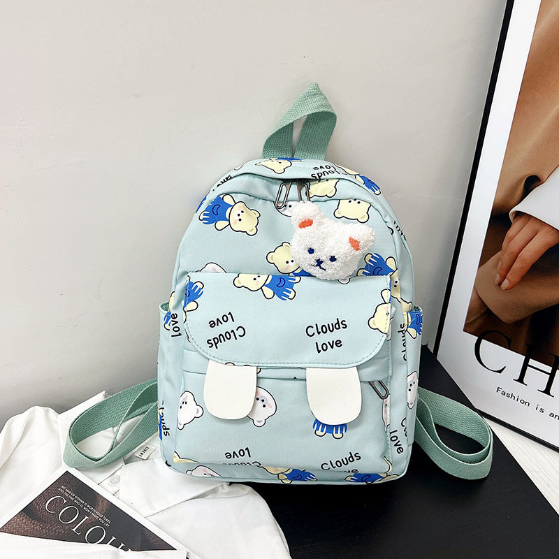 Cute Plush Bear-Themed Mini Backpack LoungeYard — product view 7