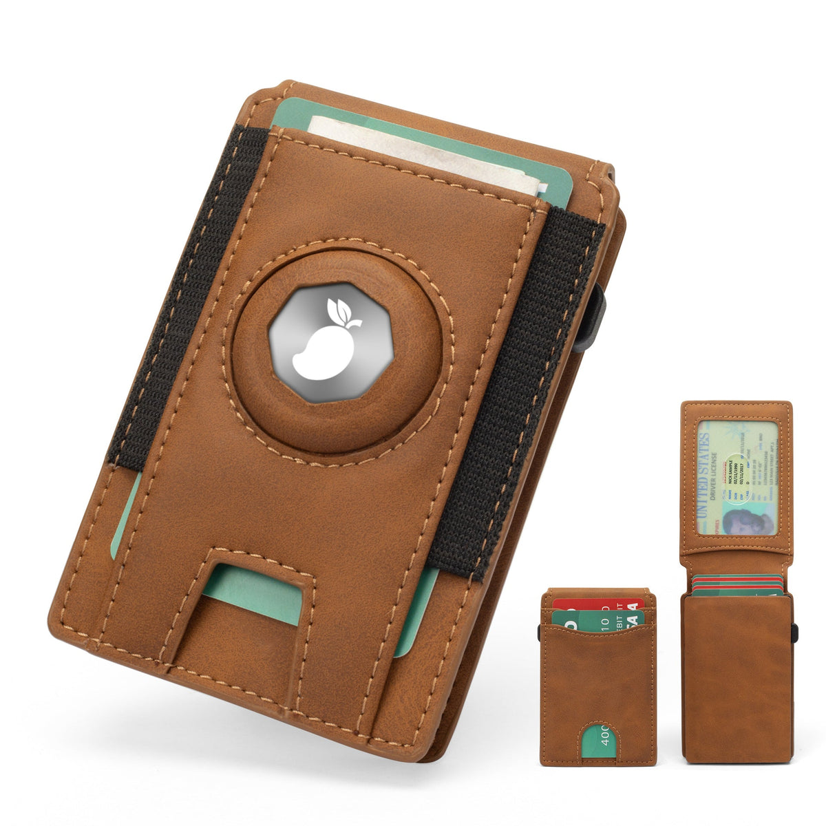RFID-Secure Leather Cardholder Wallet LoungeYard — product view 1