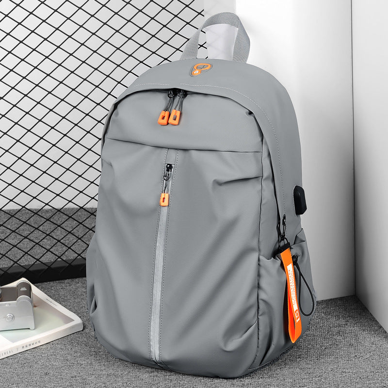 Ergonomic everyday backpack with innovative compartments and waterproof material LoungeYard — product view 3