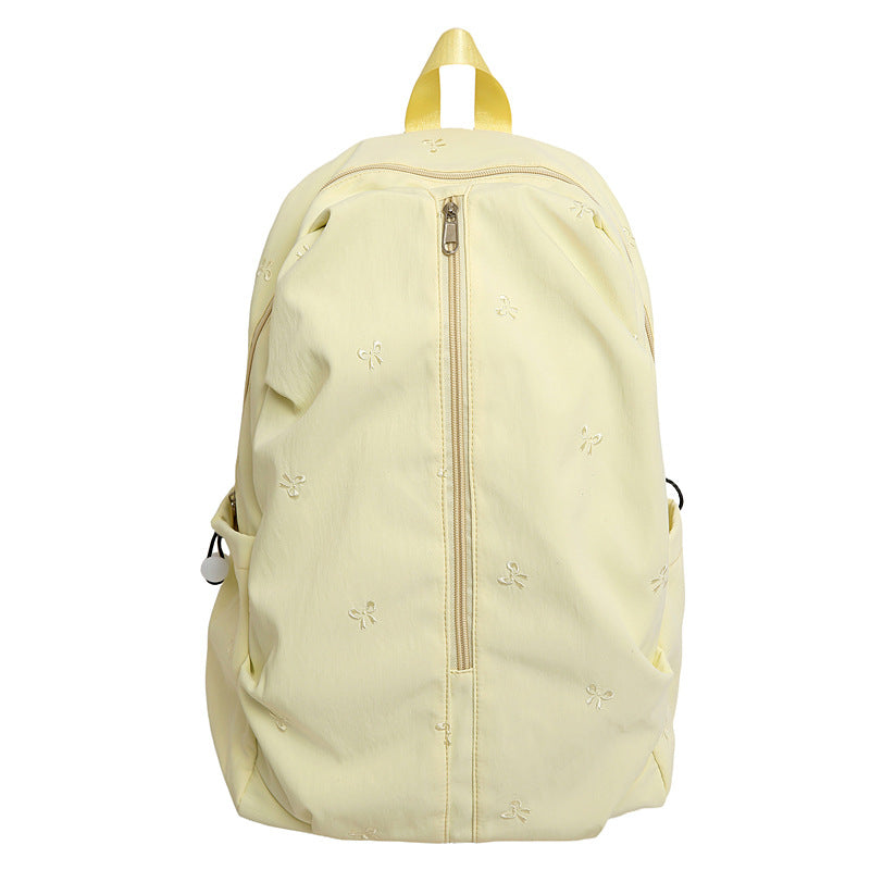 Embroidered Bow Design Backpack LoungeYard — product view 7